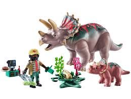 PL Dino Triceratops mit Jungtier 71821