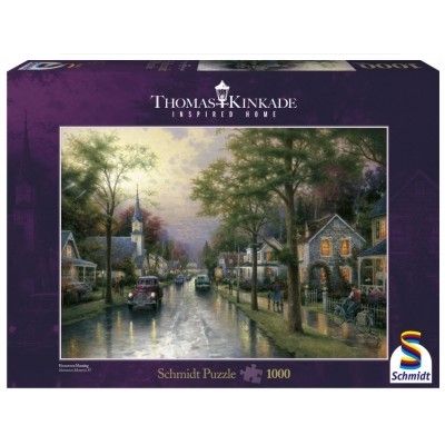 Puzzle - Thomas Kinkade - Morgen in der kleinen St