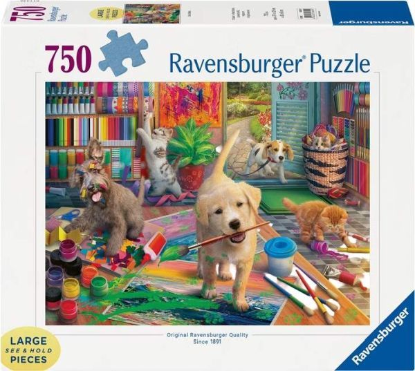 Puzzle Tierische Künstler